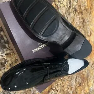 Johnston & Murphy Glossy Black Oxfords Johnston & Murphy Gavney Patent Leather Oxfords - Formal  main image 2